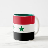 シリアの旧国旗 ツートーンマグカップ (正面右)