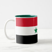 シリアの旧国旗 ツートーンマグカップ (左)