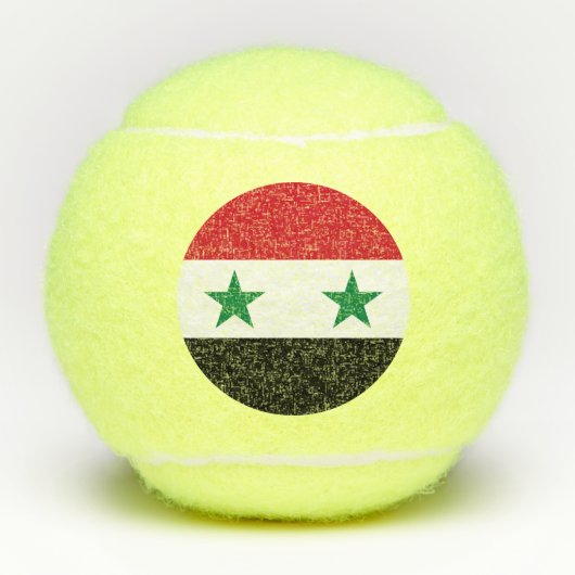シリアの旧国旗 テニスボール (正面)