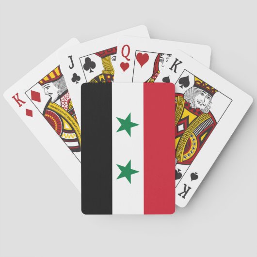 シリアの旧国旗 トランプ (裏面)