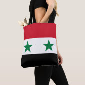 シリアの旧国旗 トートバッグ (クローズアップ)
