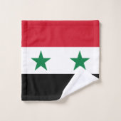 シリアの旧国旗 バスタオルセット (ウォッシュタオル)