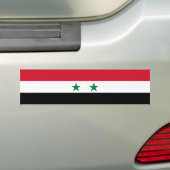 シリアの旧国旗 バンパーステッカー (車上)