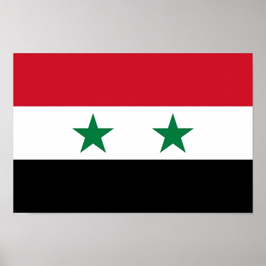 シリアの旧国旗 ポスター (正面)