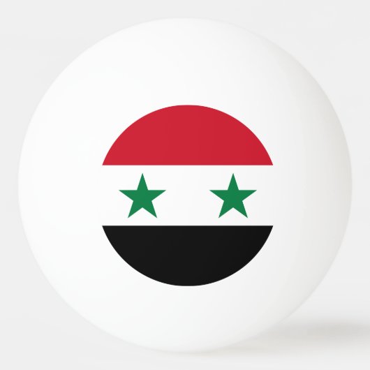 シリアの旧国旗 卓球ボール (正面)