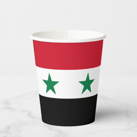 シリアの旧国旗 紙コップ (左)