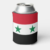シリアの旧国旗 缶クーラー (缶裏面)