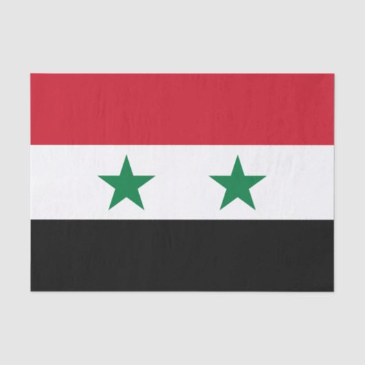 シリアの旧国旗 薄葉紙 (正面)