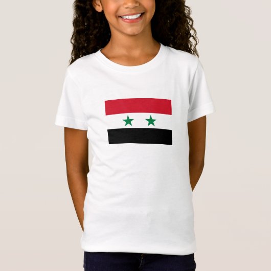 シリアの旧国旗 Tシャツ (正面)