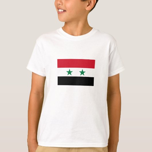 シリアの旧国旗 Tシャツ (正面)