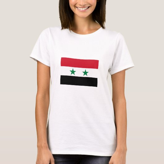シリアの旧国旗 Tシャツ (正面)