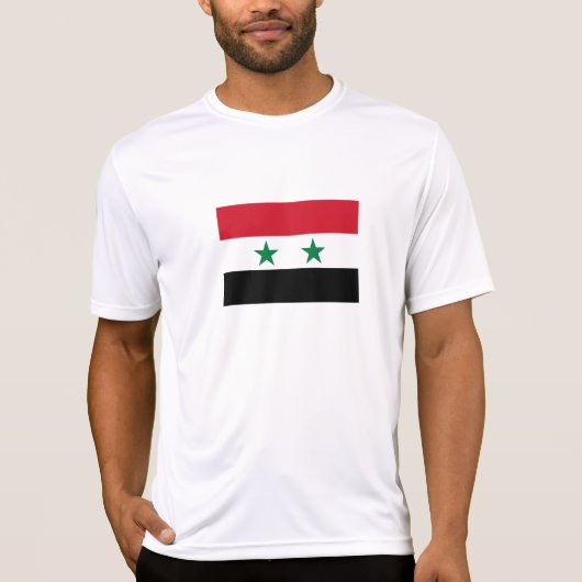 シリアの旧国旗 Tシャツ (正面)
