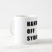 シリアの沖の手 コーヒーマグカップ (正面左)