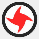 シリアの社会国民主義パーティー、シリア国旗 ラウンドシール (正面)