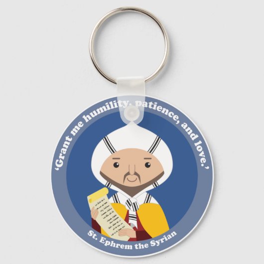 シリアの聖エフォレム キーホルダー (正面)