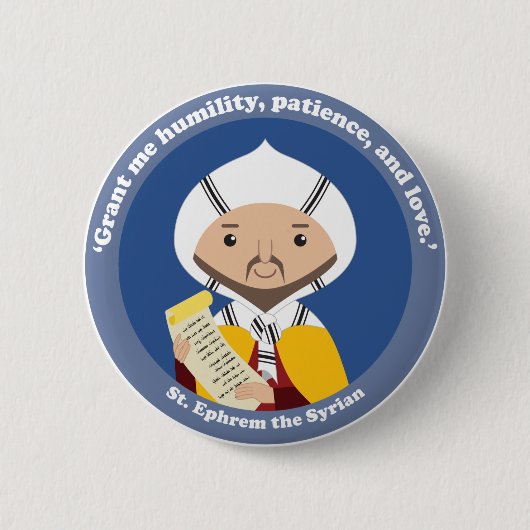 シリアの聖エフォレム 缶バッジ (正面)