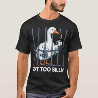 シリアスすぎるほど面白いガチョウのジョーク Tシャツ