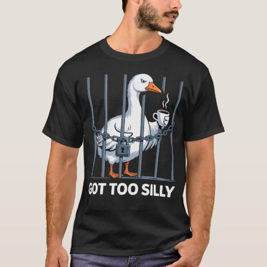シリアスすぎるほど面白いガチョウのジョーク Tシャツ (正面)