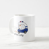 シリアスすぎる？ガチョウ警察ユーモア コーヒーマグカップ (正面左)