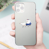 シリアスすぎる?ガチョウ警察ユーモア シール (スマートフォン)