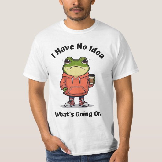 シリアスなカエル存在論ミーム Tシャツ (正面)