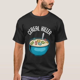 シリアスな朝食の嘘 サラダシリアル 牛乳 ヨーグルト Tシャツ