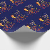 シリアルおもしろいキラータイポグラフィパブ不気味キン ラッピングペーパー (角)