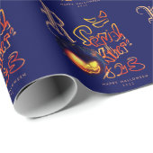 シリアルおもしろいキラータイポグラフィパブ不気味キン ラッピングペーパー (ロールコーナー)