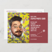 シリアルおもしろいクリスマスの愚かなフォトカードポストカード ポストカード (正面/裏面)