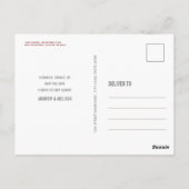 シリアルおもしろいクリスマスの愚かなフォトカードポストカード ポストカード (裏面)