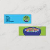 シリアルのプロファイルカード スキニー名刺 (正面/裏面)