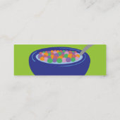 シリアルのプロファイルカード スキニー名刺 (裏面)