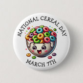 シリアルの日3月7日 缶バッジ (正面)