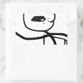 シリアルガイミーム 長方形シール (バッグ)