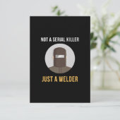 シリアルキラーではなく溶接ミーム サンキューカード (スタンド正面)