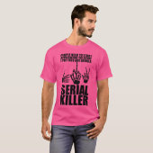 シリアルキラーにならないようにする努力 re tシャツ (正面フル)