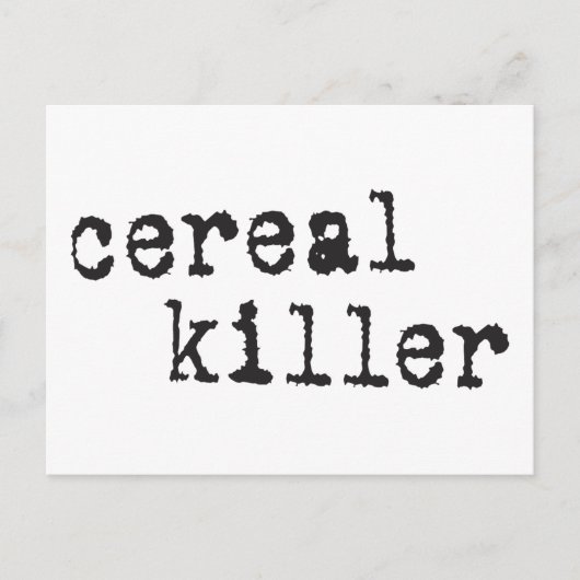 シリアルキラーシャツ&ギフト ポストカード (正面)