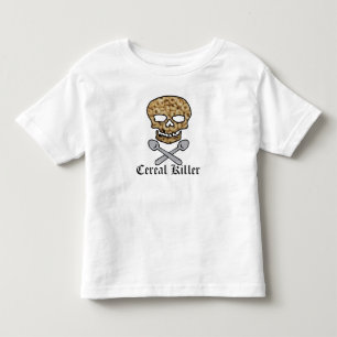 シリアルキラースカルとクロススプーン トドラーTシャツ