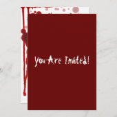 シリアルキラーハローウィンパーティ 招待状 (正面/裏面)