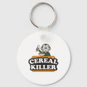 シリアルキラーフードパンユーモークコスチュームおもしろいハロウィーン キーホルダー (正面)