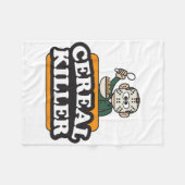 シリアルキラーフードパンユーモークコスチュームおもしろいハロウィーン フリースブランケット (正面(横))