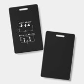 シリアルキラー並列キラー電気技師おもしろい バッジ (正面＆裏面)