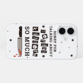 シリアルキラー好きなおしゃべりを謝ってみる iPhone 16ケース (裏面横)