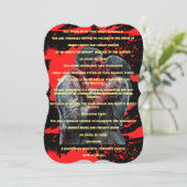 シリアルキラー結婚式招待状 (スタンド正面)