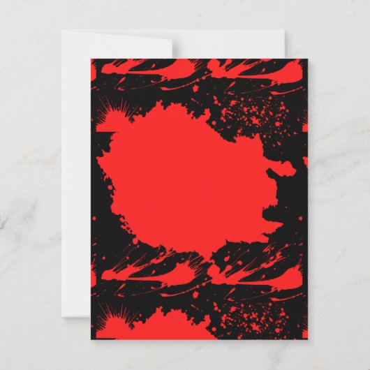 シリアルキラー結婚式招待状 (裏面)