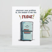 シリアルダイエット用の結合可能な冷蔵庫ミーム 招待状 (スタンド正面)