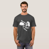 シリアルベーパ |蒸気スカルとボーン Tシャツ (正面フル)