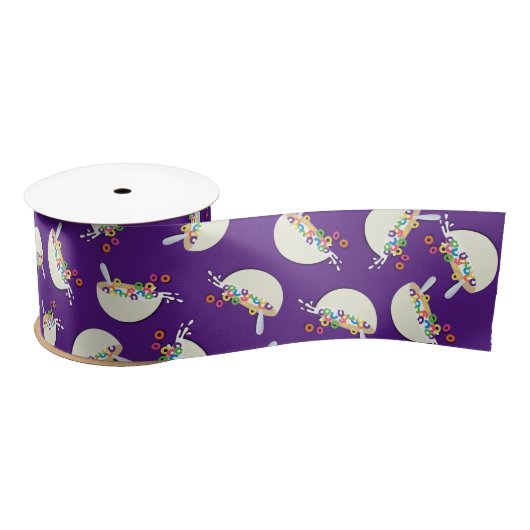 シリアルボウルスリーポバーバースデーパーティー サテンリボン (リール)