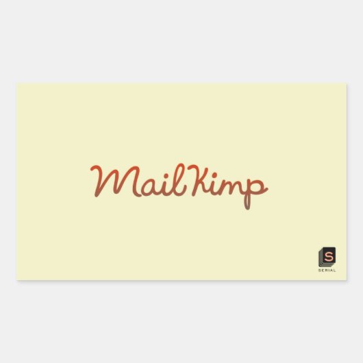 シリアルポッドキャスト寄付ステッカー 長方形シール (正面)