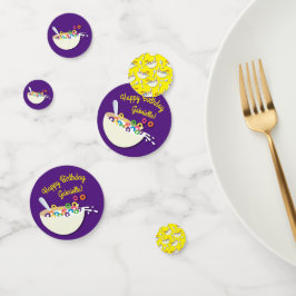 シリアル丼キッズスリープバースデーパーティーかわいい コンフェッティ